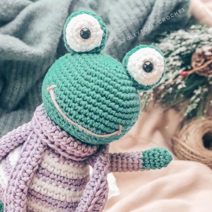 Crochet PATTERN Frog Amigurumi Croc..