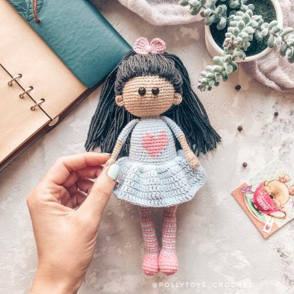 Crochet Pattern Doll Amigurumi Crochet Toy..