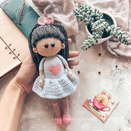 Crochet Pattern Doll Amigurumi Crochet Toy..