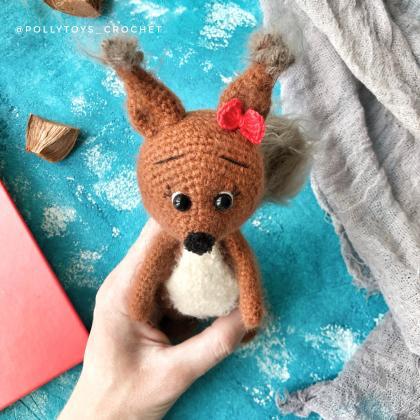 Crochet Pattern Squirrel Amigurumi Crochet Toy..
