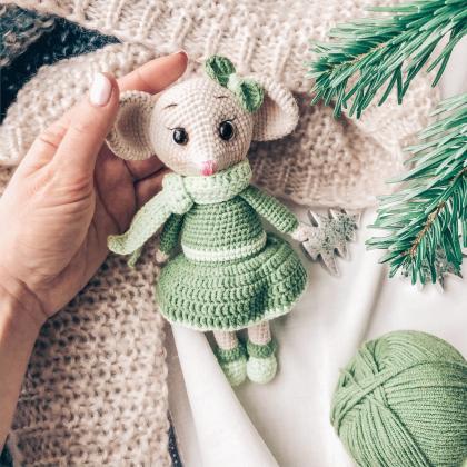 Crochet Pattern Mause Amigurumi Crochet Toy..