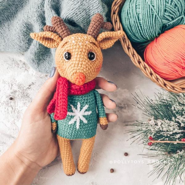 Crochet PATTERN deer amigurumi crochet toy amigurumi deer amigurumi toy crochet deer crochet patterns amigurumi pattern christmass pattern